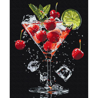 Картина по номерам "Наслаждение в бокале" BS54151, 40х50 см