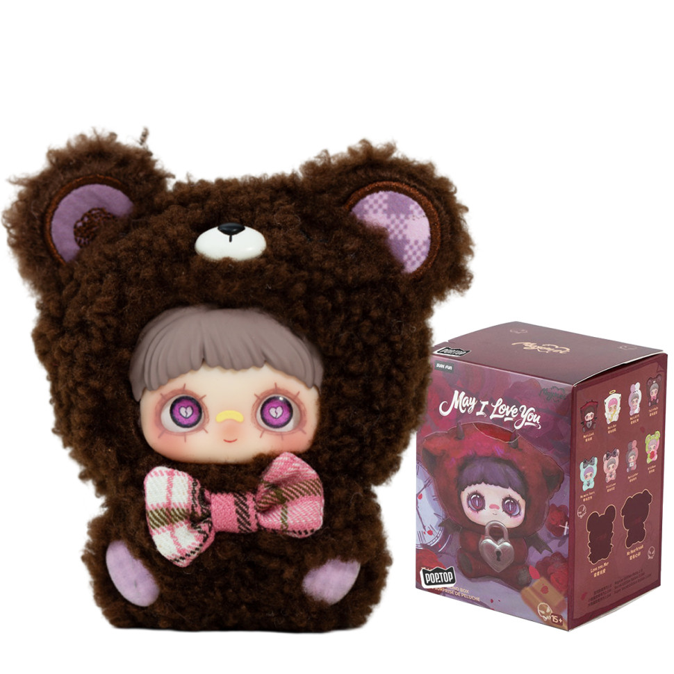 Пухнаста фігурка на підвісі Люблю тебе Pop Top HC031 Hi TOY серії