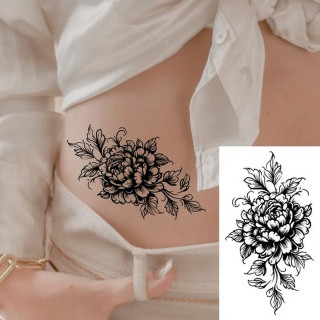 Набор детских временных тату "Черные мини №5" black-tattoo-mini-set-5-T