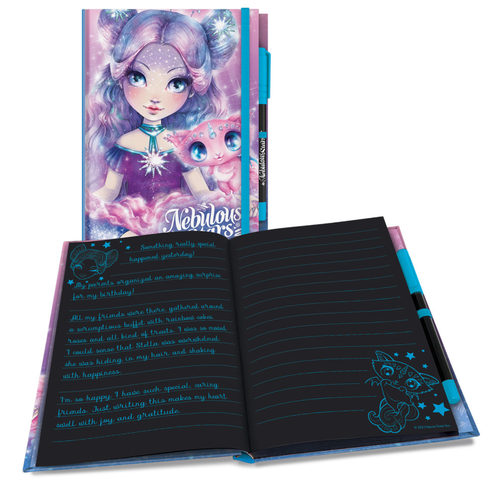Блокнот черные листы Делюкс Небулия Nebulous Stars 11583-1 с ручкой опт, дропшиппинг