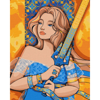 Картина по номерам "Отважная" ©mosyakart Идейка KHO2593 40х50 см
