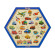 Дерев'яний пазл-головоломка "Транспорт" Ubumblebees (ПСФ024) PSF024 шестикутник - гурт(опт), дропшиппінг 