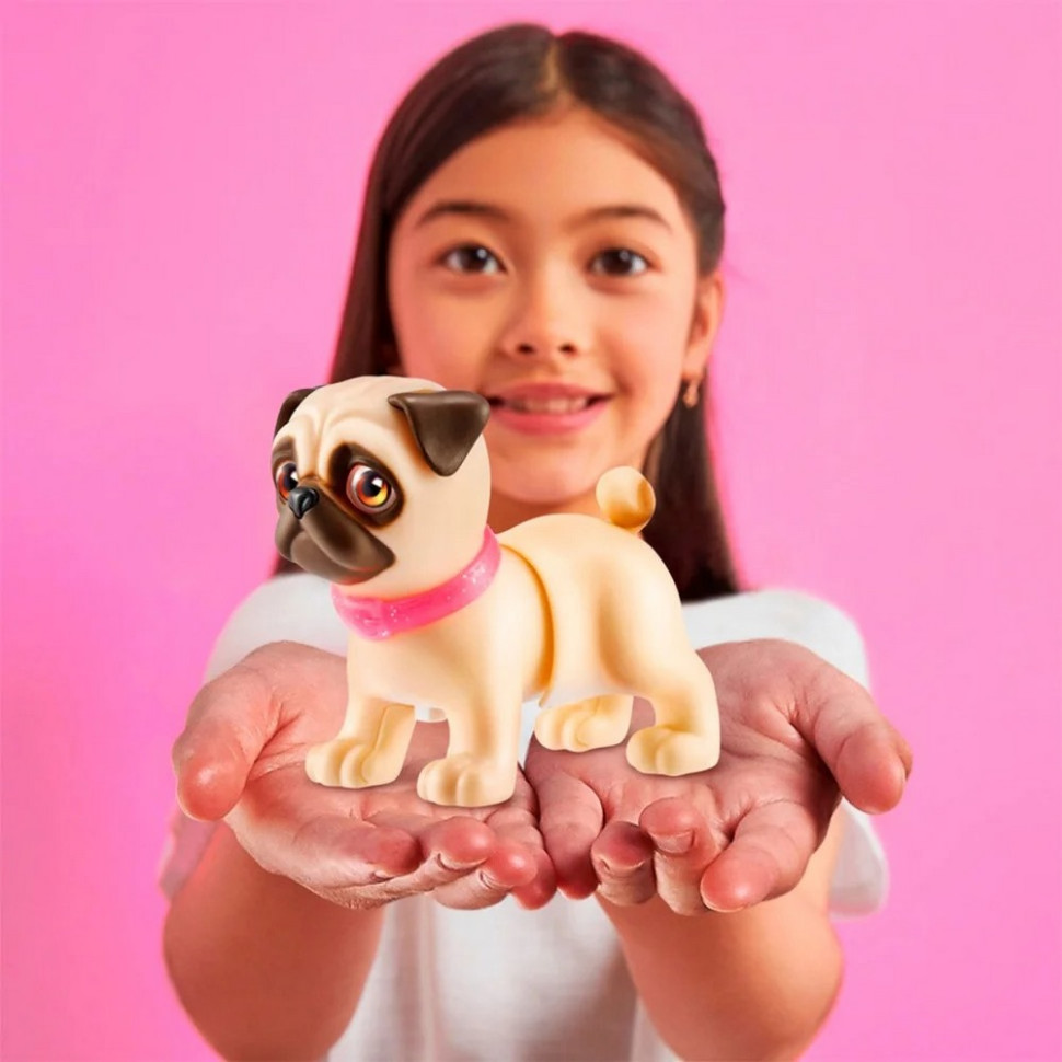 Интерактивный щенок Игривый Мопс PETS ALIVE 9530SQ1-4 ходит виляет хвостиком опт, дропшиппинг