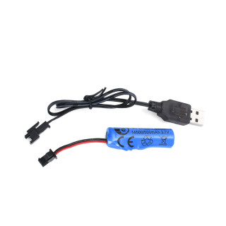 Трактор на радиоуправлении CR1922(Green) аккумулятор, USB зарядное, 20 см