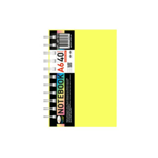 Блокнот А6 АП-1510(Yellow) 40 аркушів, пружина бокова