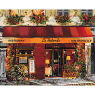 Картина по номерам "Яркий ресторанчик" Идейка KHO2193 40х50 см