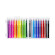 Фломастер - кисть 24 кольори 1221-24 у пластиковому боксі - гурт(опт), дропшиппінг 