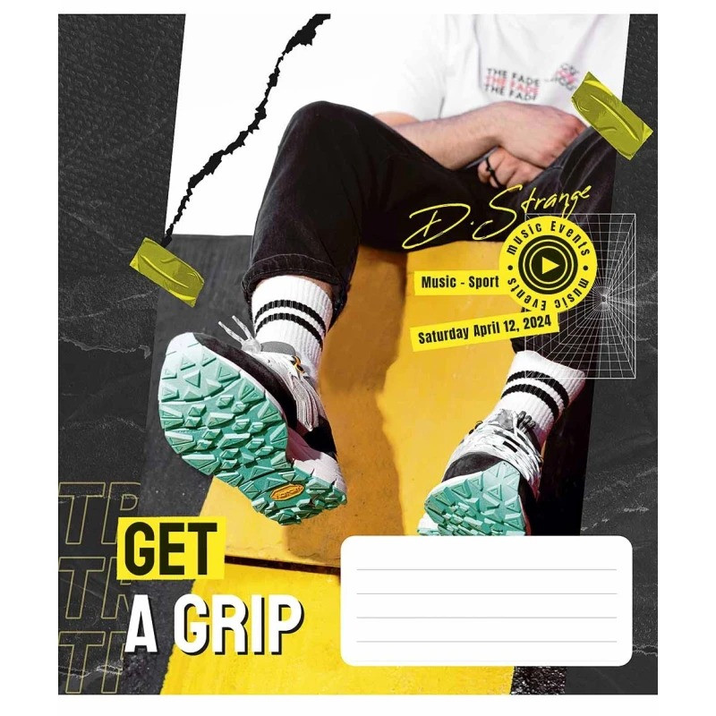Тетрадь общая «Get a grip» 048-3304L-1 в линию, 48 листов опт, дропшиппинг