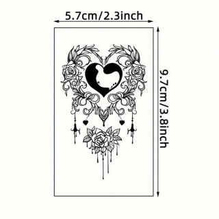Набор детских временных тату "Черные мини №4" black-tattoo-mini-set-4-H