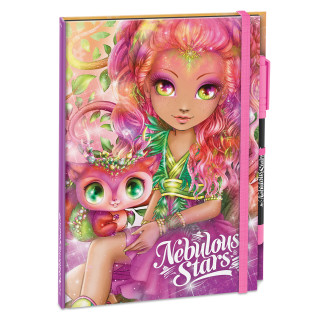 Блокнот черные листы Делюкс Хазелия Nebulous Stars 11583-2 с ручкой