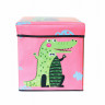 Коробка-пуфик для игрушек Крокодил MR 0364-1, 31-31-31 см опт, дропшиппинг