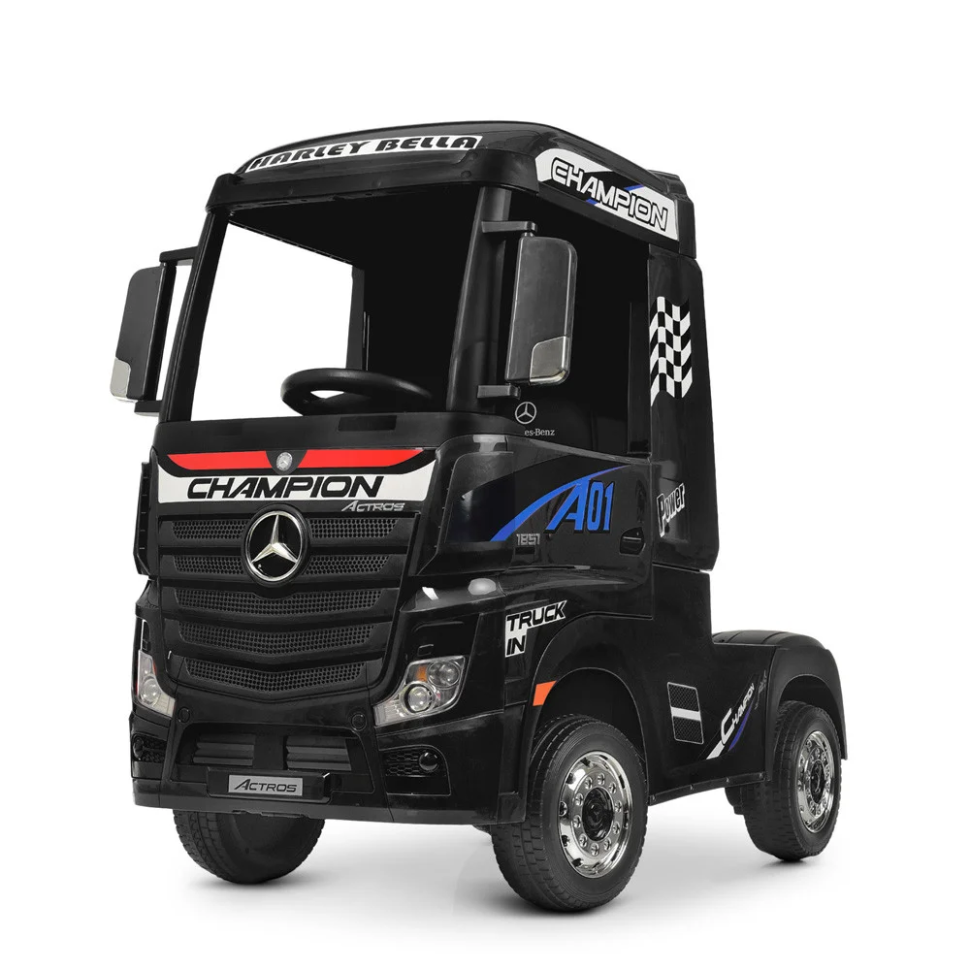 Дитячий електромобіль Вантажівка Bambi M 4208EBLR-2 Mercedes-Benz до 30 кг - гурт(опт), дропшиппінг 