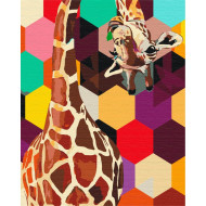 Картина по номерам "Жираф в мозаике" Brushme BS51799 40х50 см