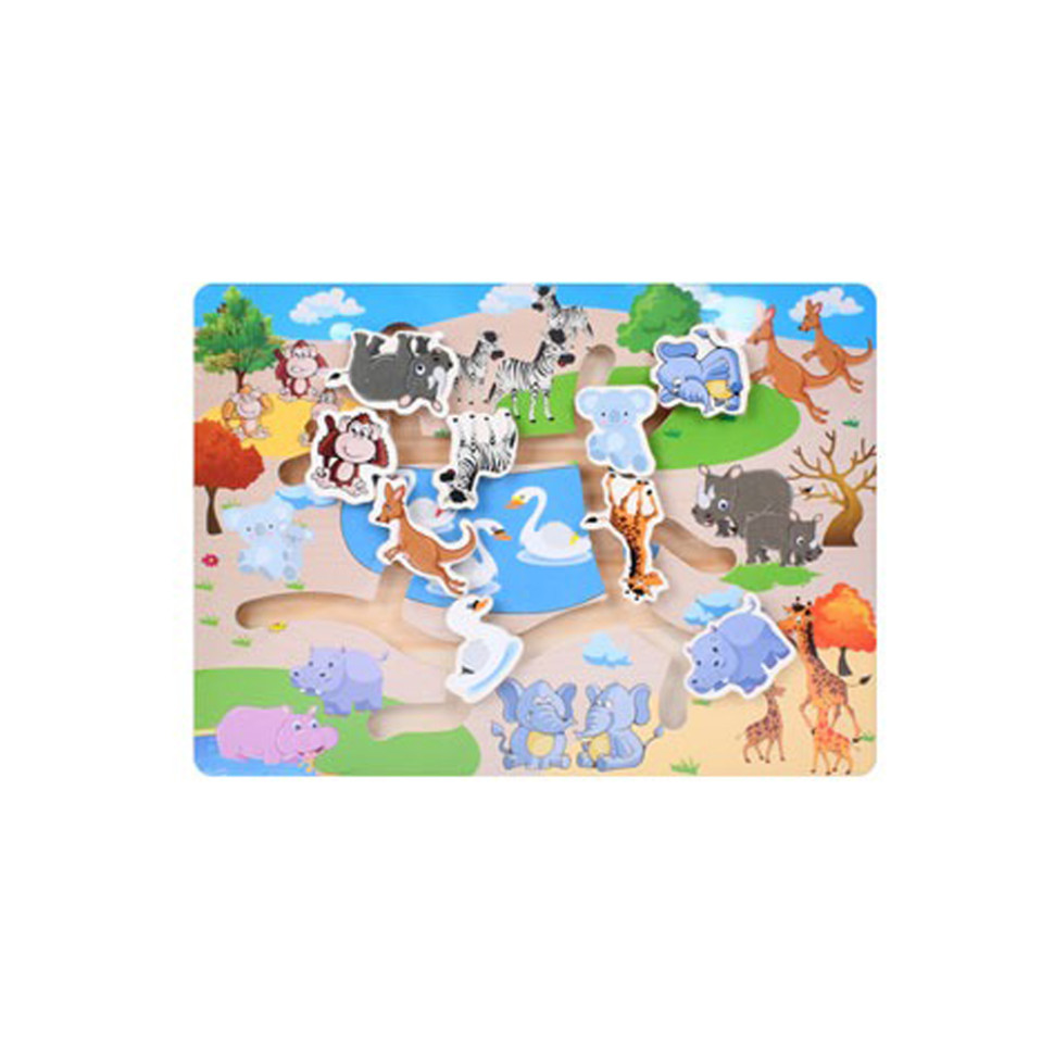 Деревянная игрушка Лабиринт MD 0817-4 размер 30х22,5 см опт, дропшиппинг