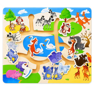 Деревянная игрушка Лабиринт  MD 0817-4 размер 30х22,5 см