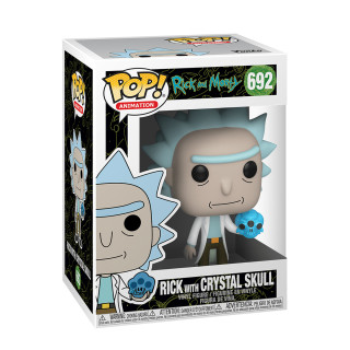 Игровая коллекционная фигурка "Рик с хрустальным черепом" FUNKO POP! 45438 серии "Рик и Морти"
