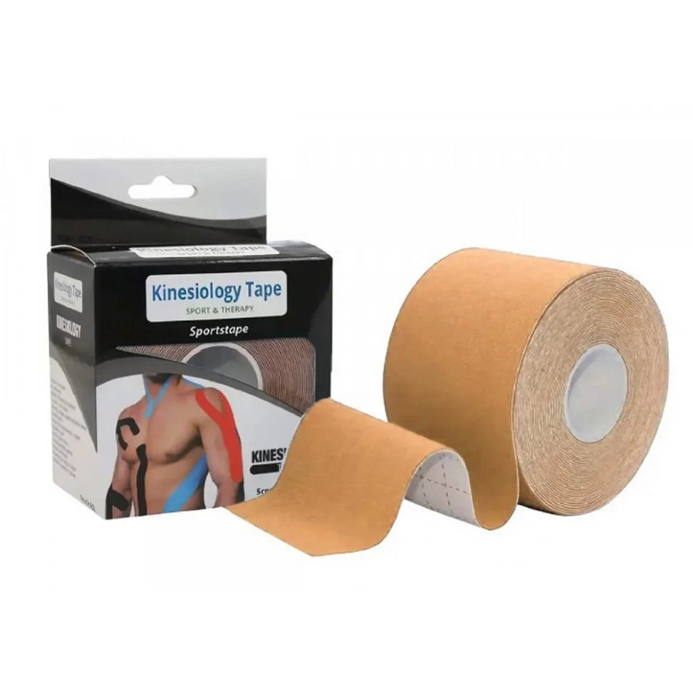 Кинезиологический тейп Kinesio EasyFit EF-2080-SN, бежевый опт, дропшиппинг