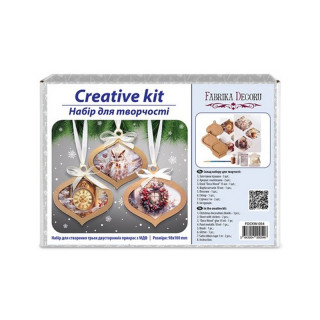 Творческий набор для создания 3-х елочных украшений "Cozy Winter" FDCKW-054