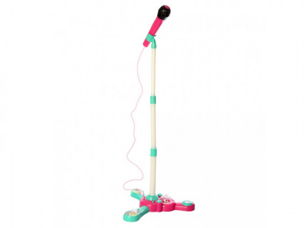 Детский микрофон на стойке YH015-3 со светом