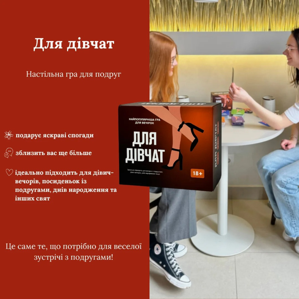 Настольная игра Для девушек 290131, 5 разных категорий карт опт, дропшиппинг