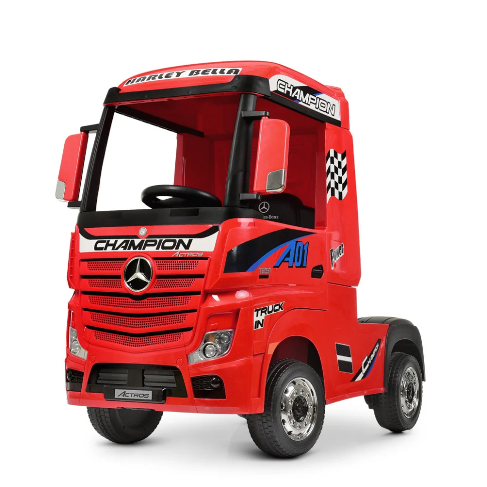 Дитячий електромобіль Вантажівка Bambi M 4208EBLR-3 Mercedes-Benz до 30 кг - гурт(опт), дропшиппінг 