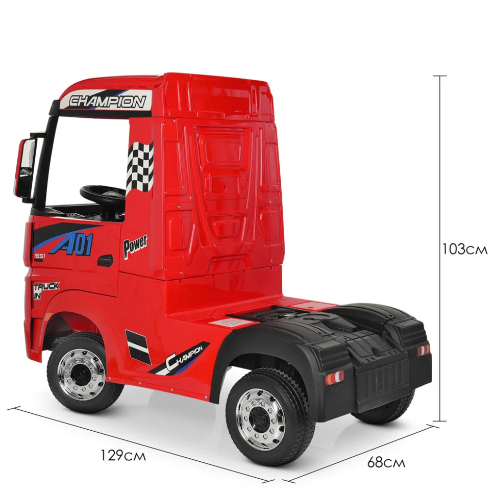 Дитячий електромобіль Вантажівка Bambi M 4208EBLR-3 Mercedes-Benz до 30 кг - гурт(опт), дропшиппінг 
