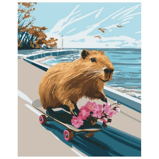 Картина по номерам "Капибара-фристайл" 11711-AC 40х50 см