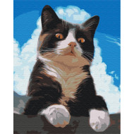 Картина по номерам "Любознательный котик" Brushme BS51941 40х50 см