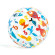 М'яч пляжний Intex 59050 різнокольоровий 61см - гурт(опт), дропшиппінг 