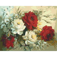 УЦЕНКА!!! Картина по номерам без подрамника "Помпезные розы" Art Craft 13031-ACNF-UC 40х50 см