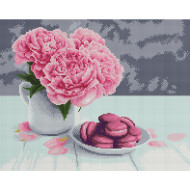 Алмазная мозаика "Розовые пионы" Brushme DBS1043 40х50 см