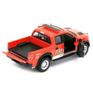 Детская модель машинки пикап Ford F-150 SVT Raptor Supercrew Kinsmart KT5365WPR инерционная, 1:40