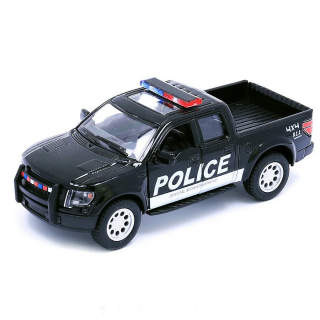 Детская модель машинки пикап Ford F-150 SVT Raptor Supercrew Kinsmart KT5365WPR инерционная, 1:40