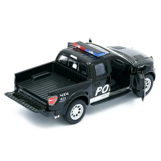 Детская модель машинки пикап Ford F-150 SVT Raptor Supercrew Kinsmart KT5365WPR инерционная, 1:40