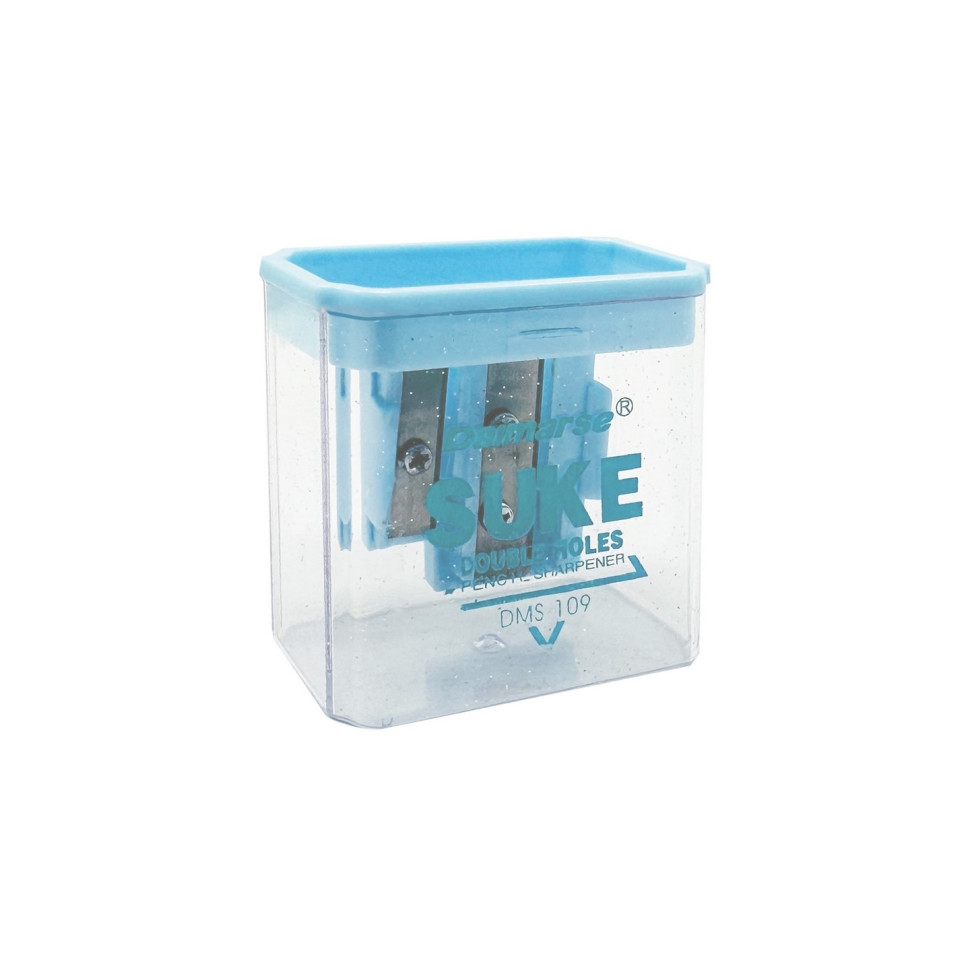 Точилка двойная DAIMARSE DMS-109(Blue) голубой, 4,8х5х3 см опт, дропшиппинг