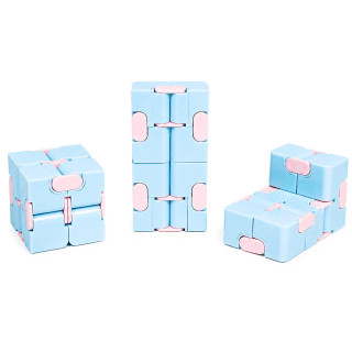 Антистресс кубик-трансформер Infinity Cube IGR133(Blue) пастельные цвета
