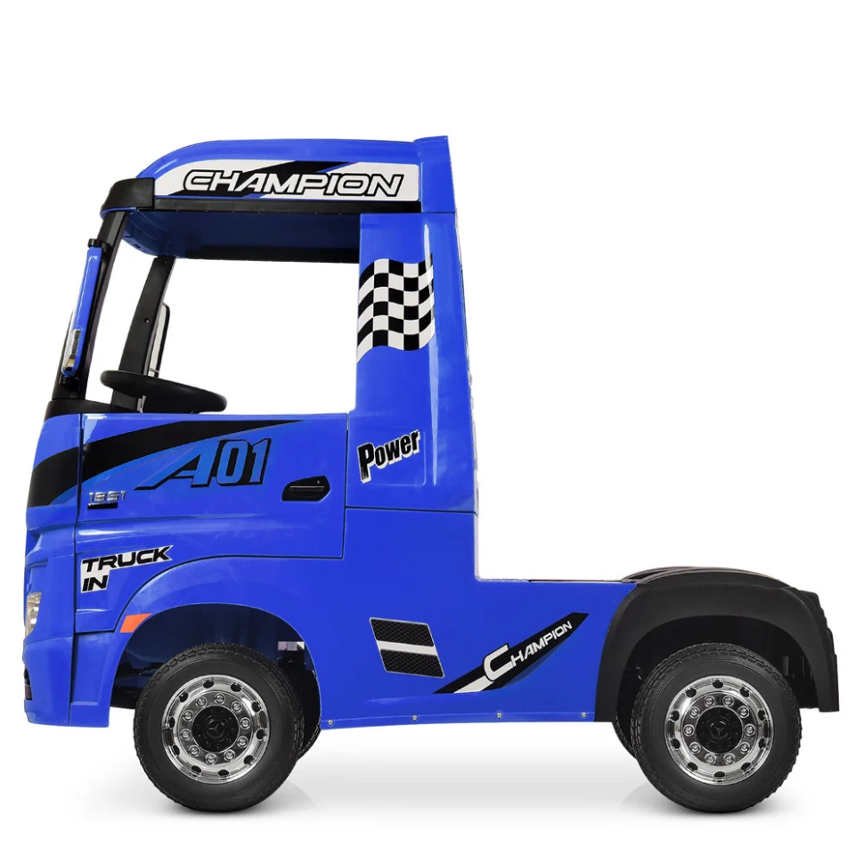 Дитячий електромобіль Вантажівка Bambi M 4208EBLR-4 Mercedes-Benz до 30 кг - гурт(опт), дропшиппінг 
