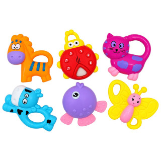 Набор детских погремушек "Baby toys" 2826-2 в наборе 6 штук