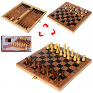 Деревянные Шахматы S3029 с шашками и нардами 