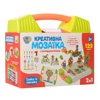 УЦЕНКА!!! Мозаика с шуруповертом M 5480(Green)-UC 129 деталей