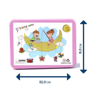 Деревянная игрушка Рыбалка MD 0950-57,  магнитные фигуры, удочка