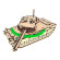 Деревянный конструктор "Танк Леопард" Pazly UPZ-009, 196 деталей опт, дропшиппинг
