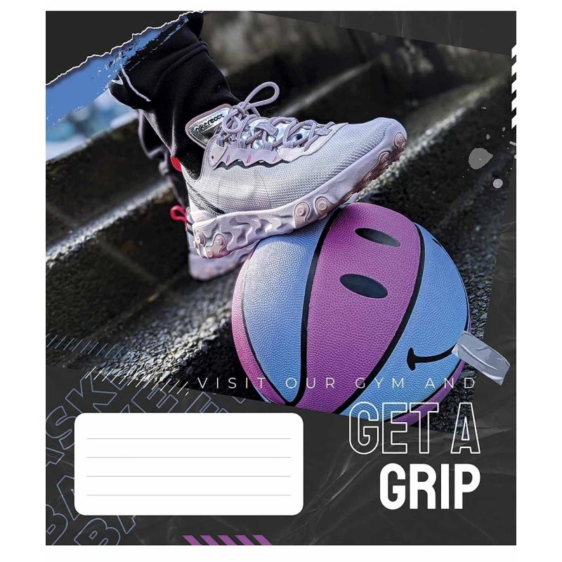 Тетрадь общая «Get a grip» 048-3304L-4 в линию, 48 листов опт, дропшиппинг