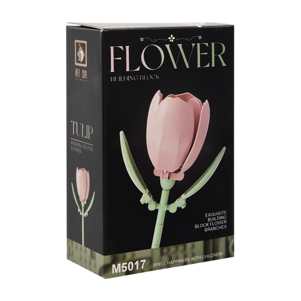 Конструктор дитячий Flower M5026-17 елементи для створення стебла та пелюсток - гурт(опт), дропшиппінг