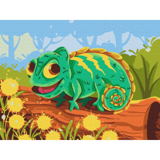 Картина по номерам "Хамелеончик" ©Didevych Kateryna KBS0144, 30x40 см