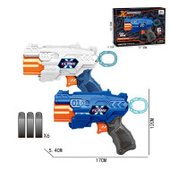 Игрушка бластер JLX7243 поролон, снаряды в комплекте