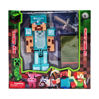 Игровая фигурка Стив из игры Майнкрафт 48110-1 с аксессуарами