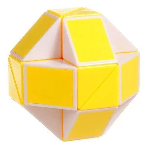 Змійка Рубика біло-жовта Smart Cube SCT405 в коробці - гурт(опт), дропшиппінг