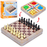 Шахматы магнитные 2 в 1 F382 с игрой Лудо
