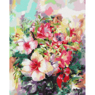 Картина по номерам "Фантазийные цветы" Brushme BS52516 40х50 см